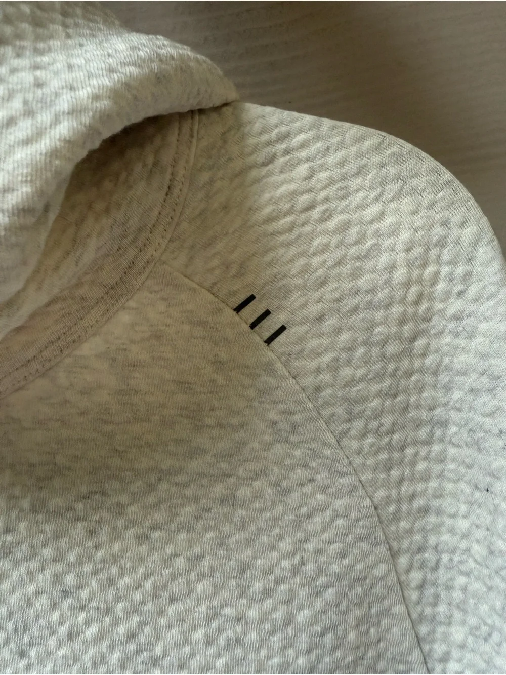 lululemon athletica Cream Textured Zip Hoodie